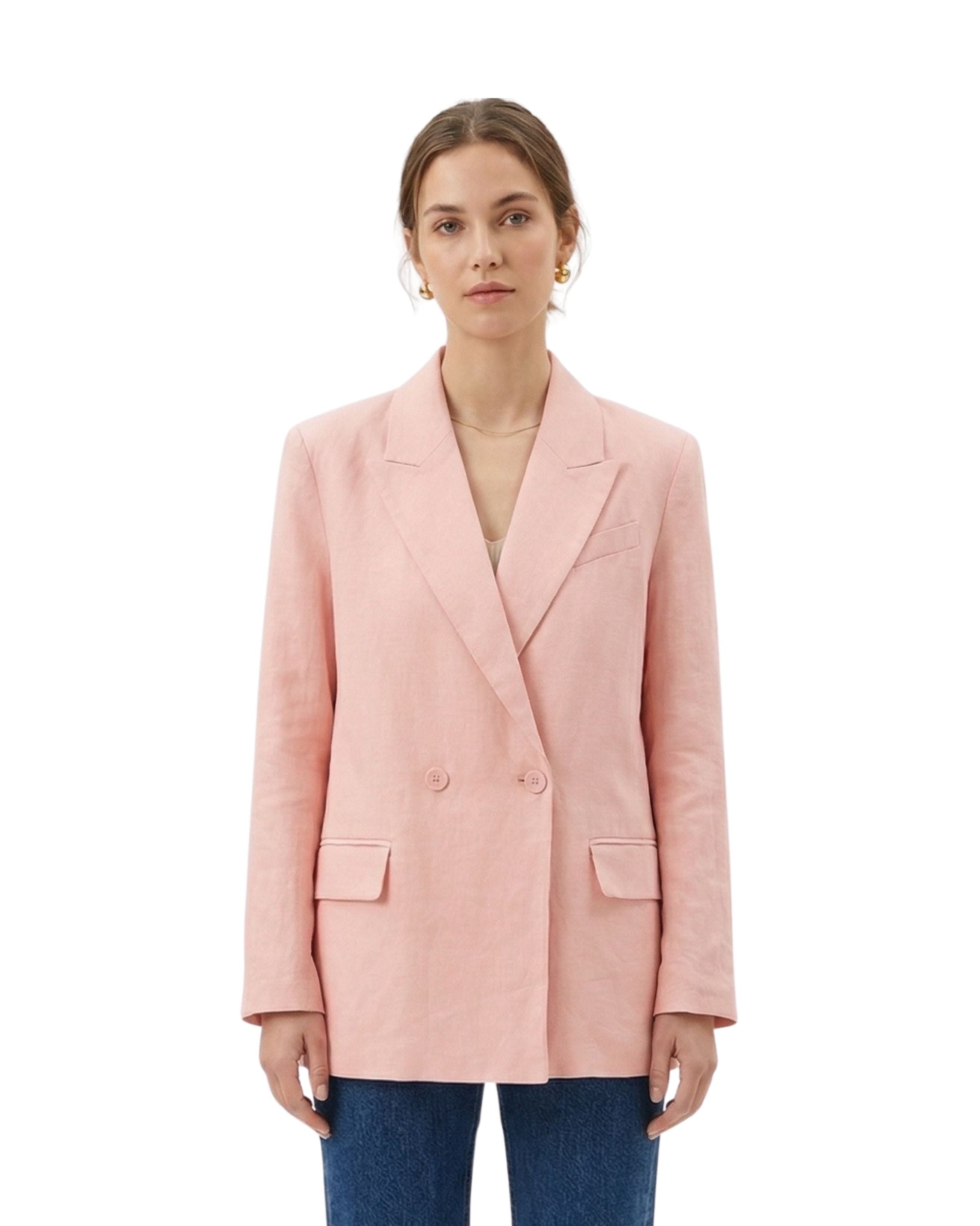 Blazer en Blend de lino H&M