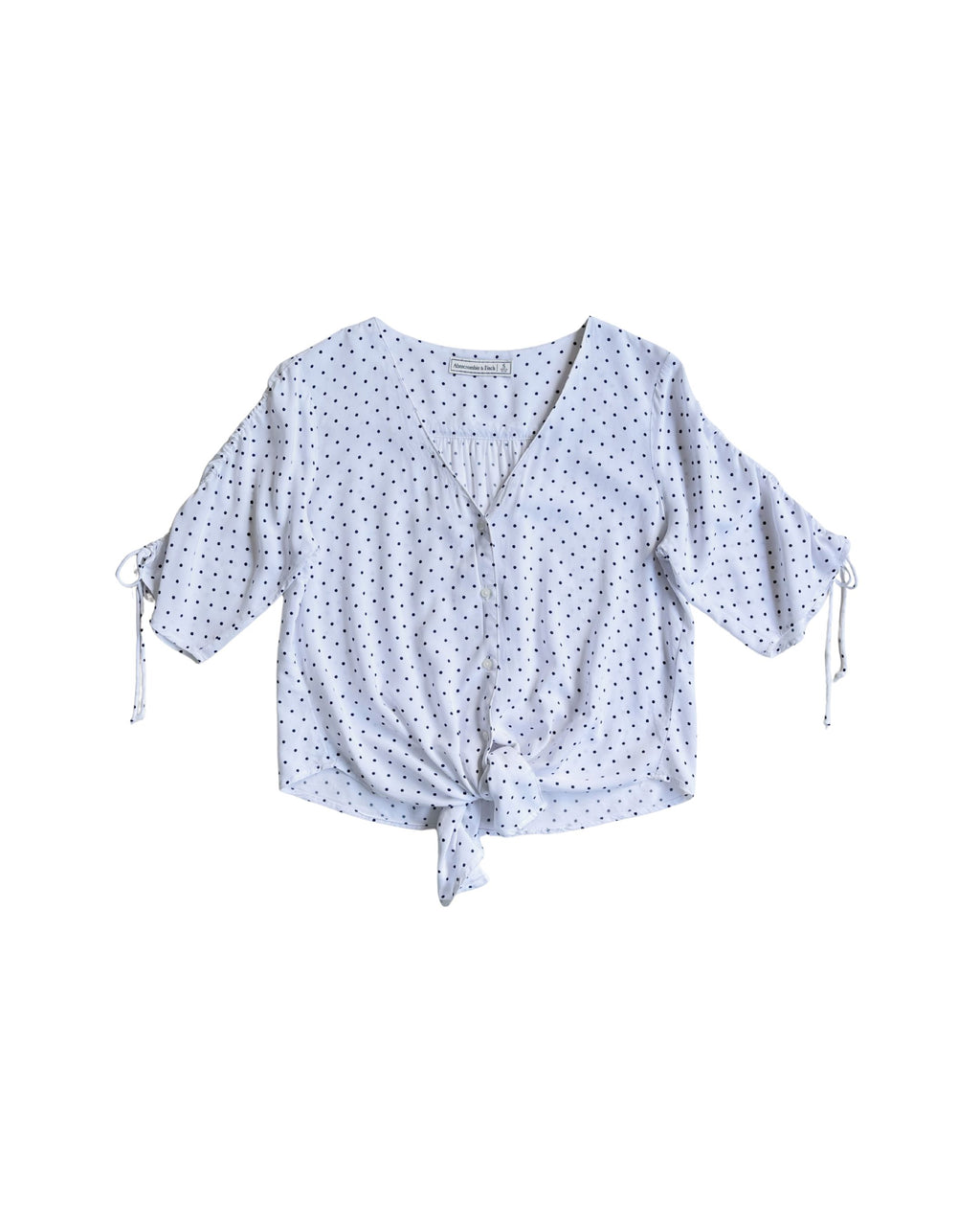 Blusa anudada Abercrombie & Fitch