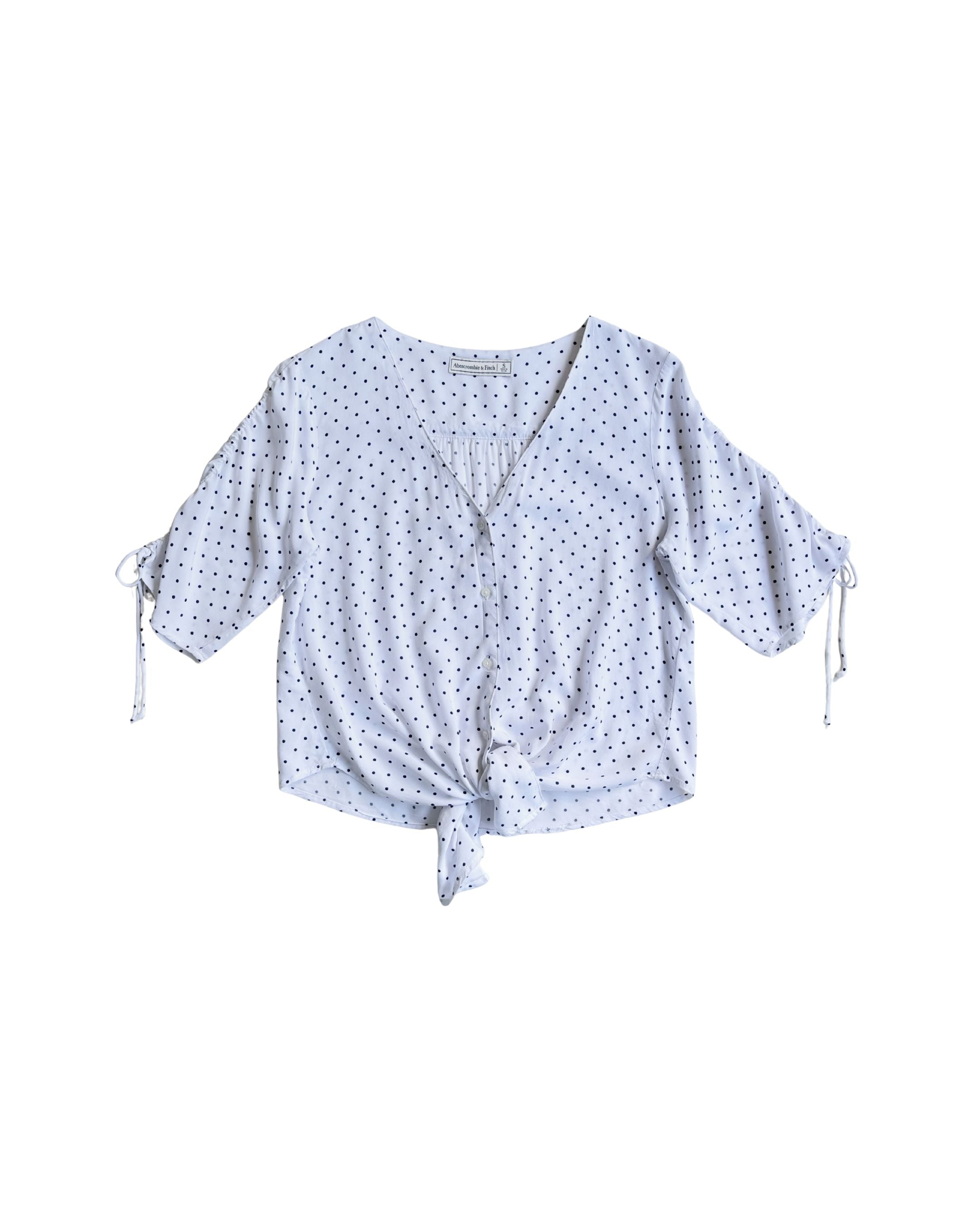Blusa anudada Abercrombie & Fitch