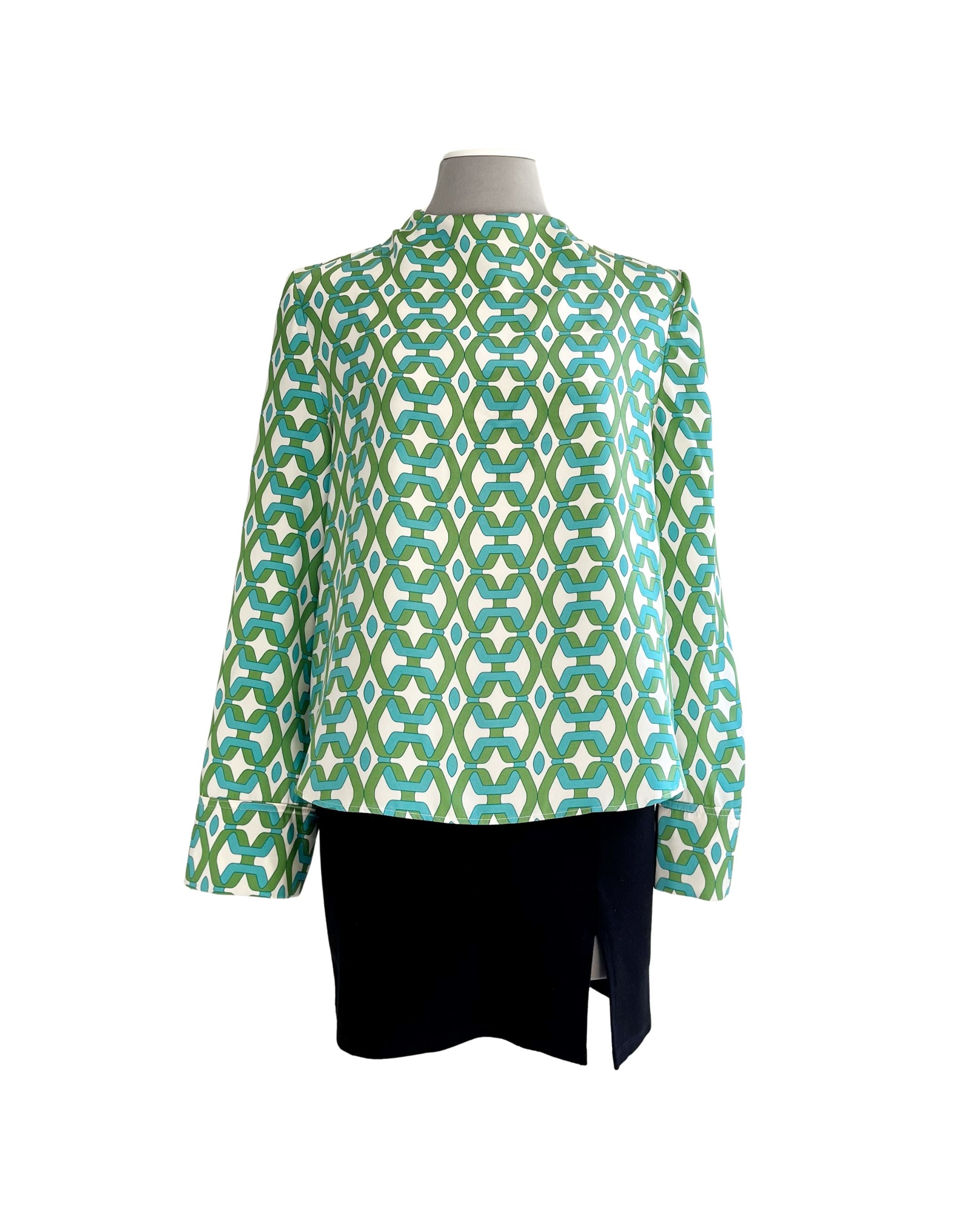 Blusa con estampado Retro MNG