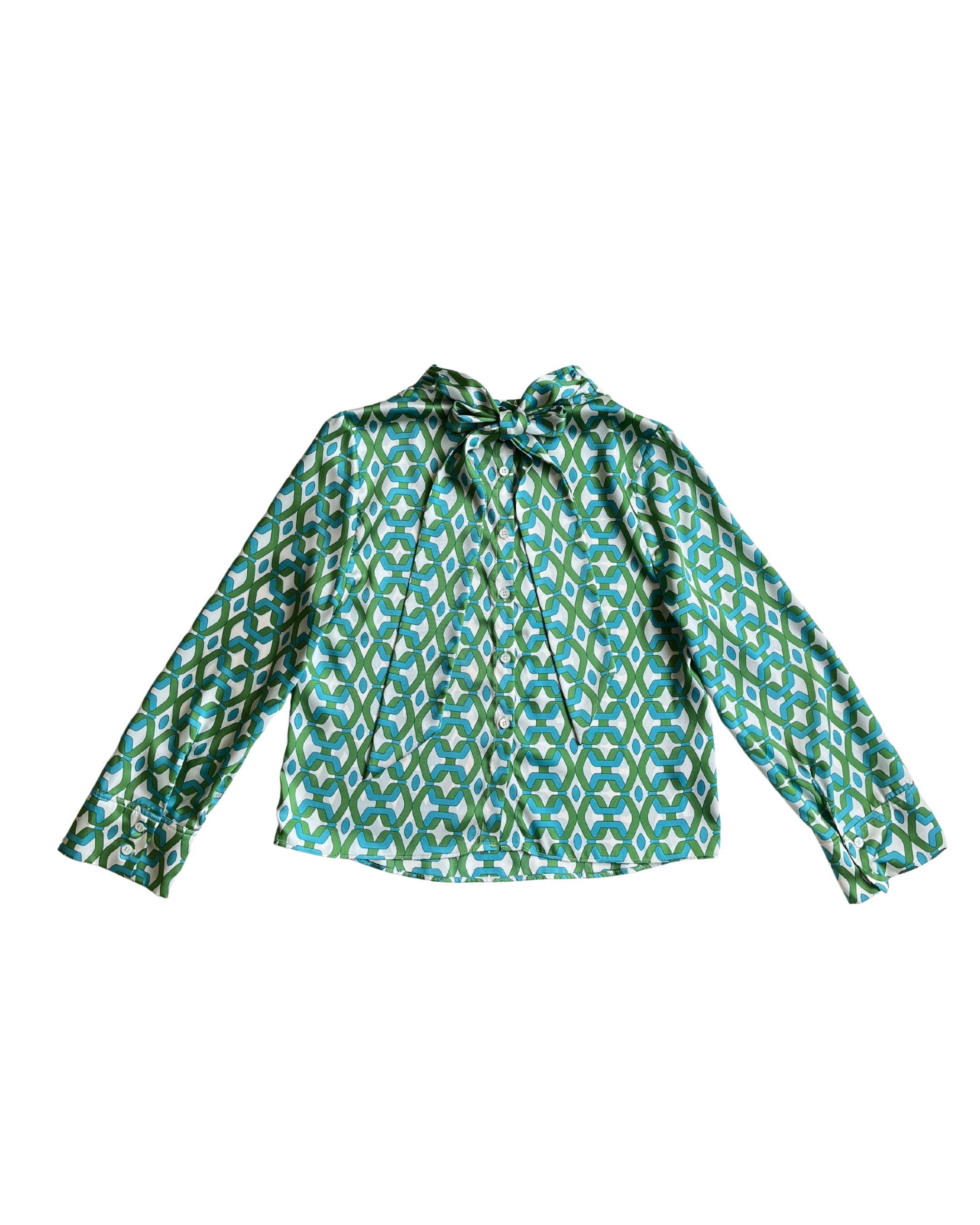 Blusa con estampado Retro MNG