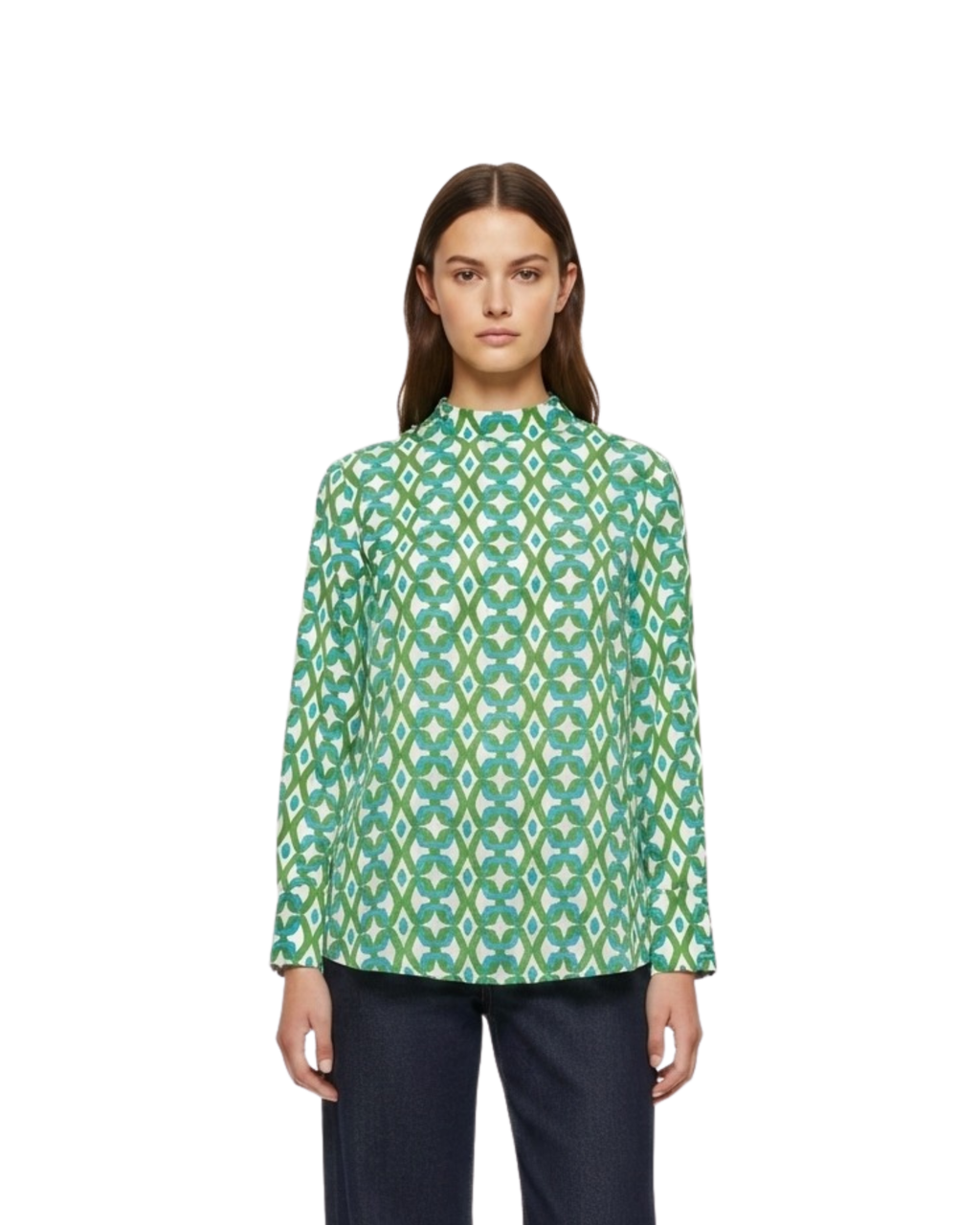 Blusa con estampado Retro MNG