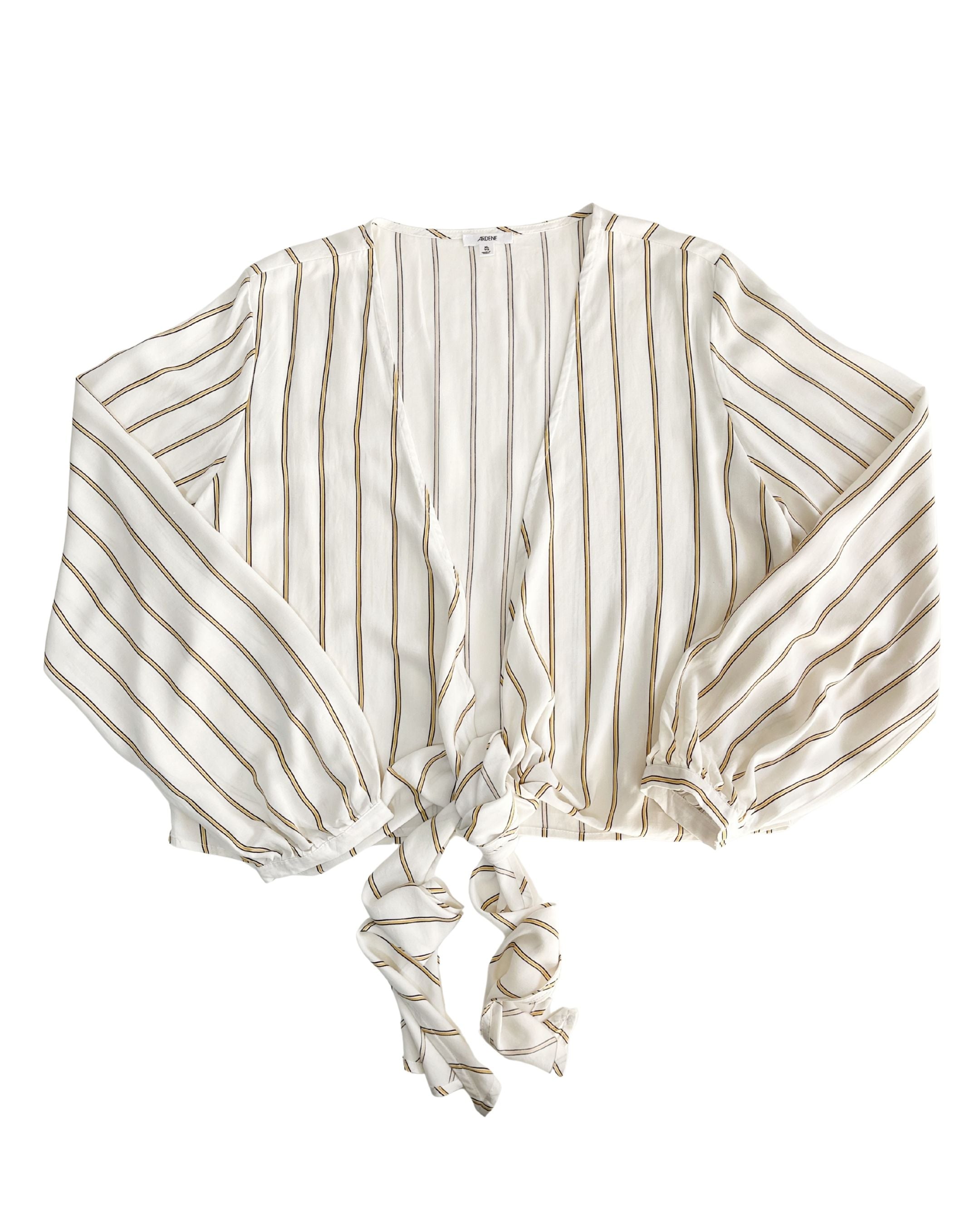 Blusa cruzada de rayas Ardene