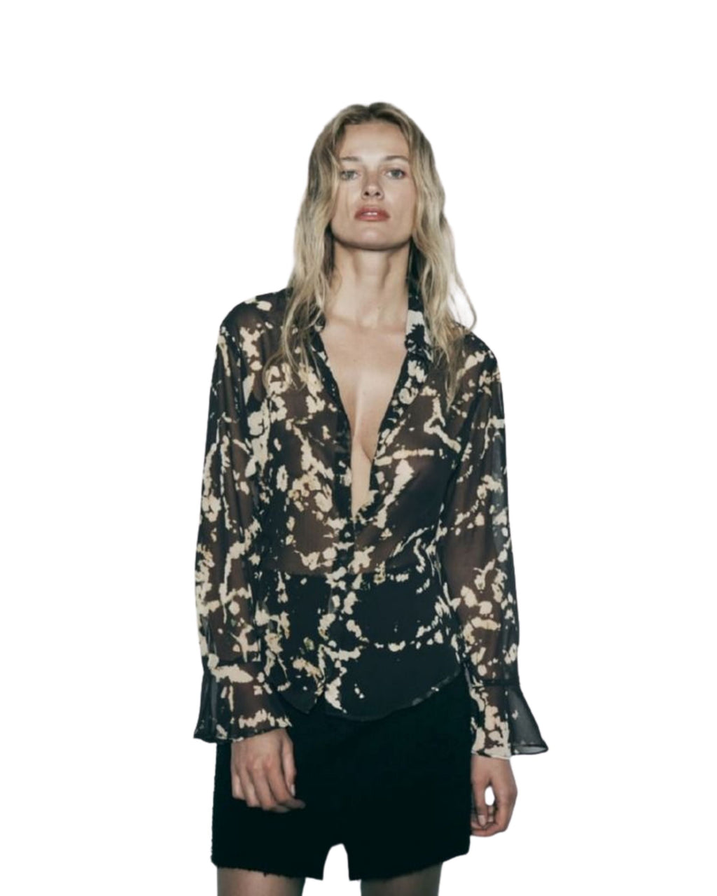 Blusa manga larga Zara