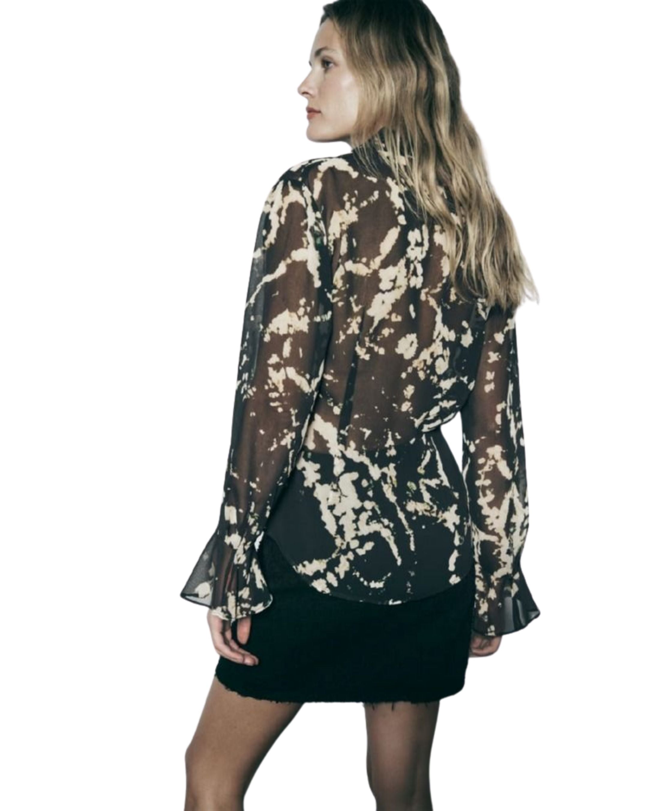 Blusa manga larga Zara