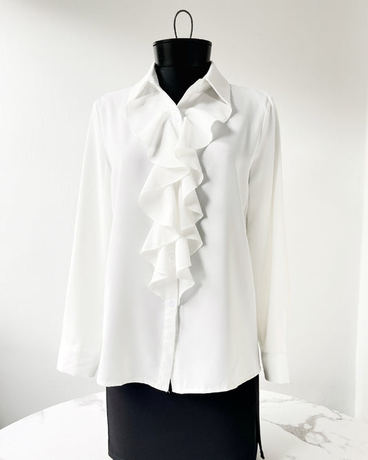 Camisa con volantes SHEIN
