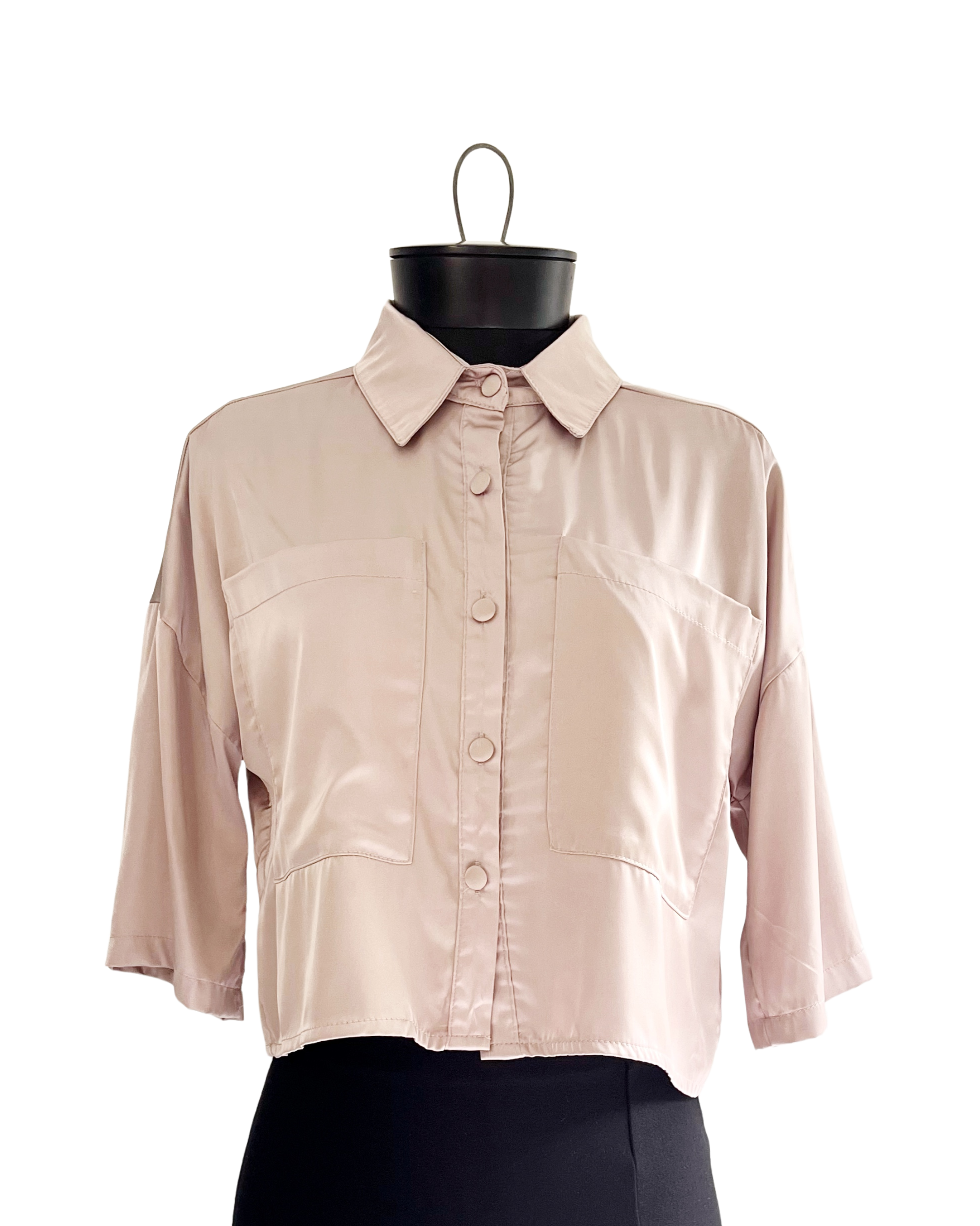 Camisa satinada Cocoa Blue