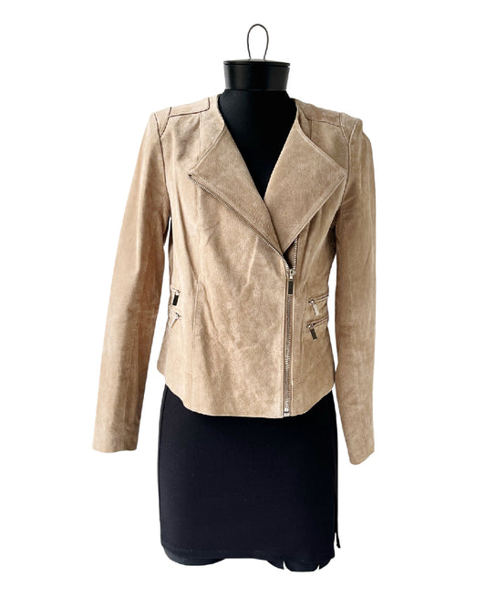 Chaqueta de cuero Mango