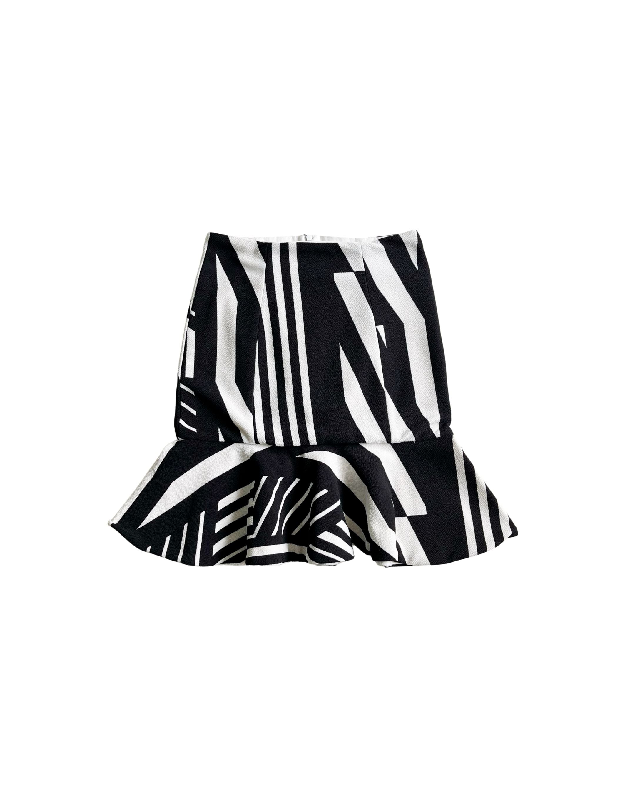 Falda estampada con vuelo