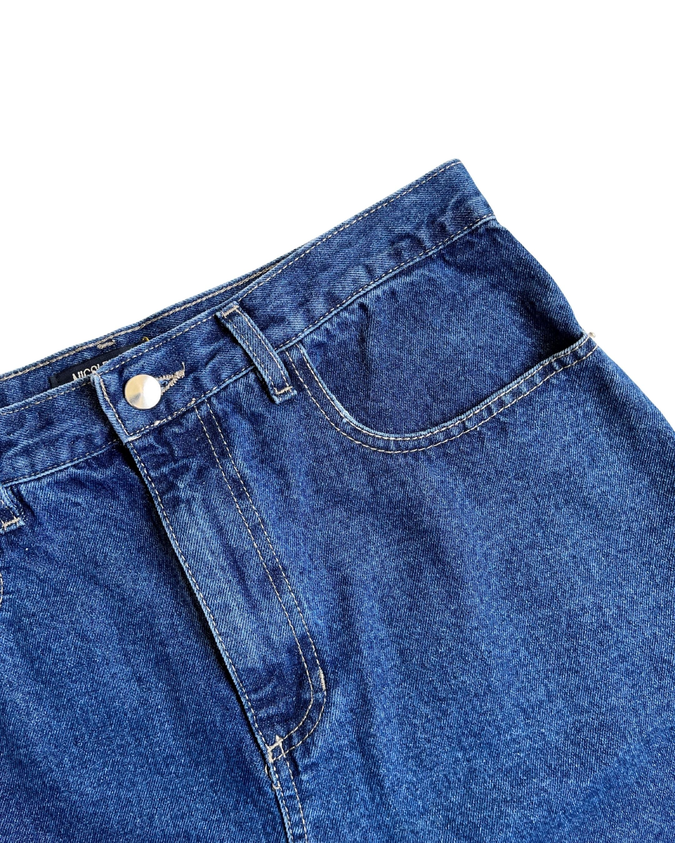 Mini falda de jean Nicole