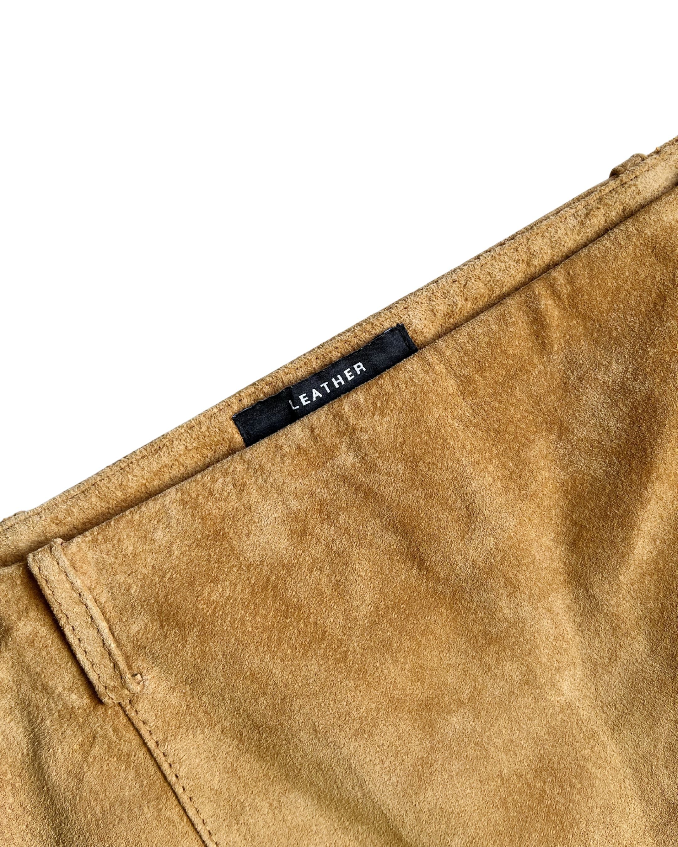 Mini falda de cuero Zara