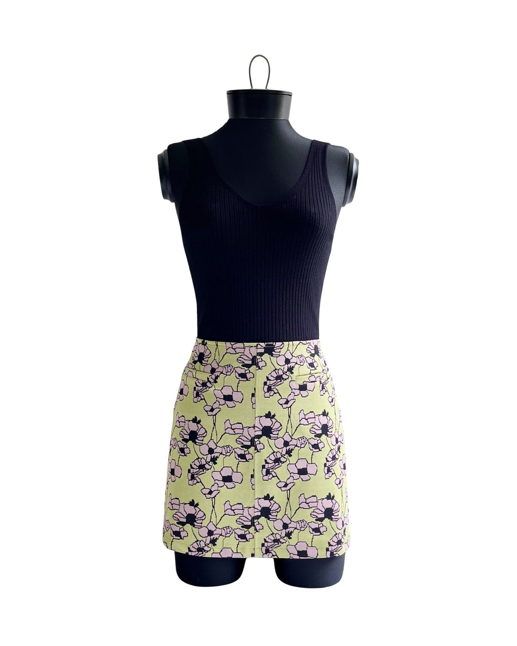 Mini falda jacquard Zara