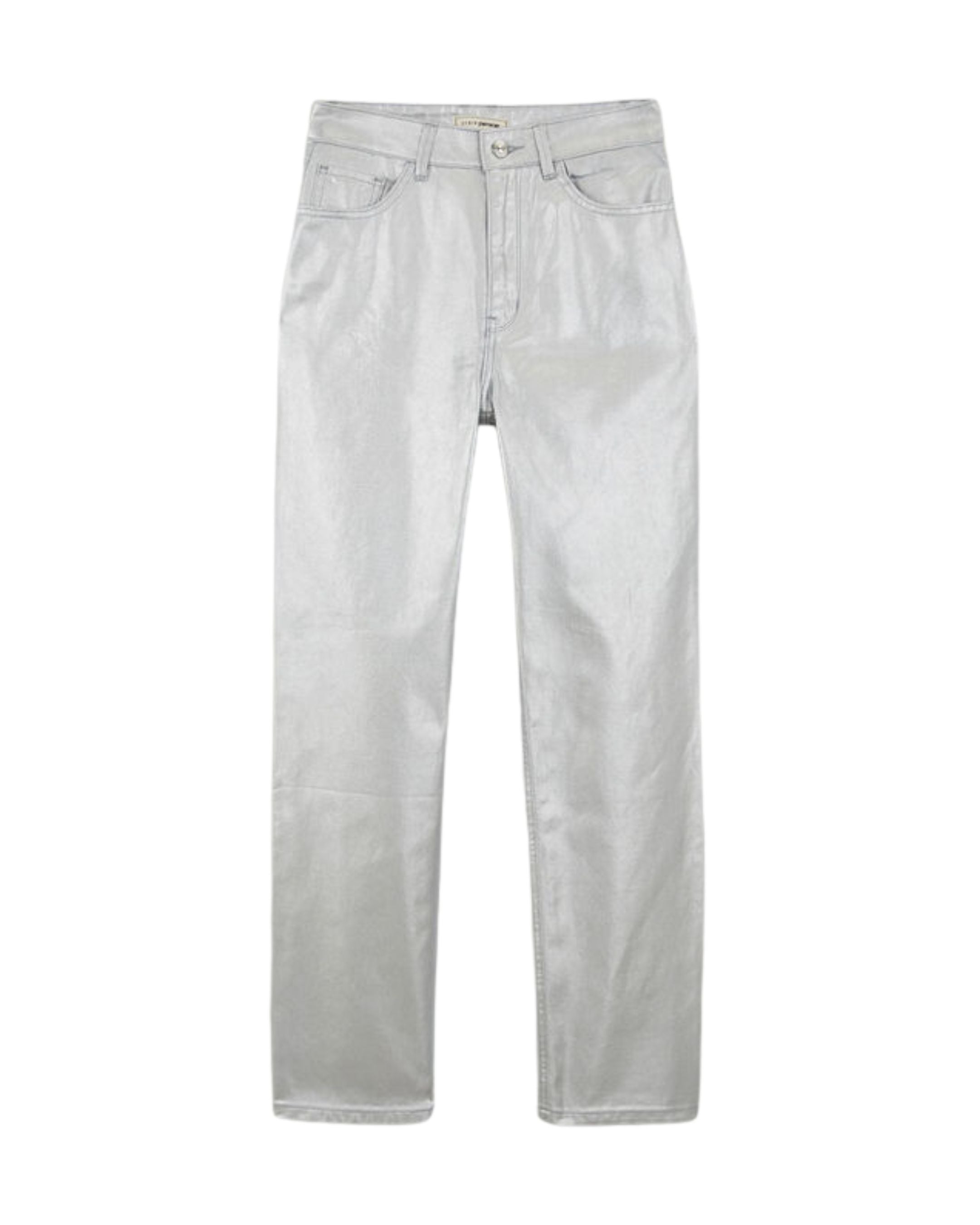 Pantalón metalizado Denim Pimkie