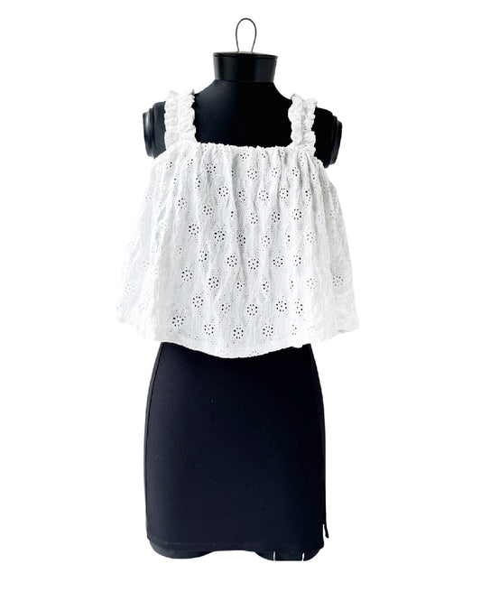 Top bordado suizo Zara