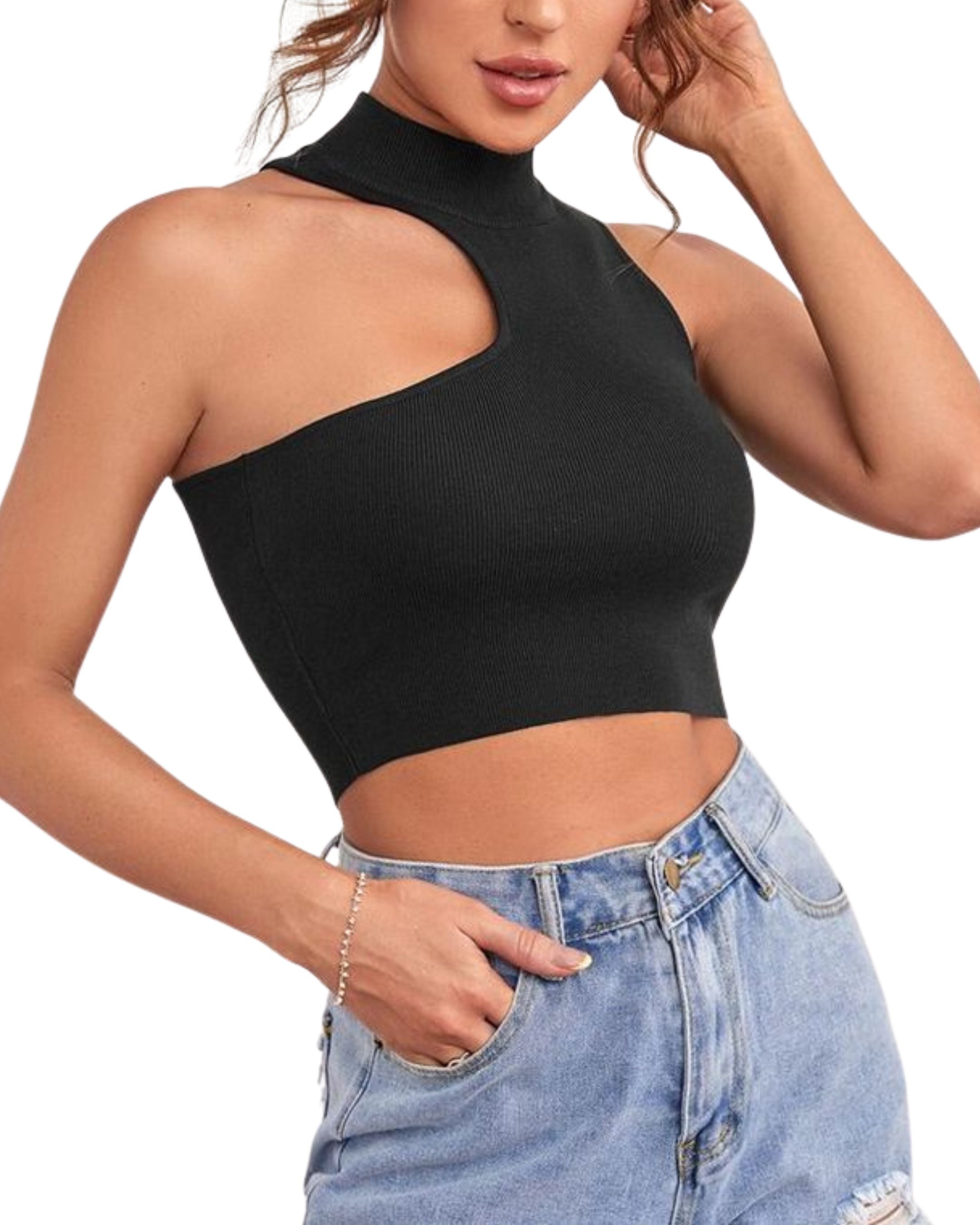 Crop Top asimétrico SHEIN