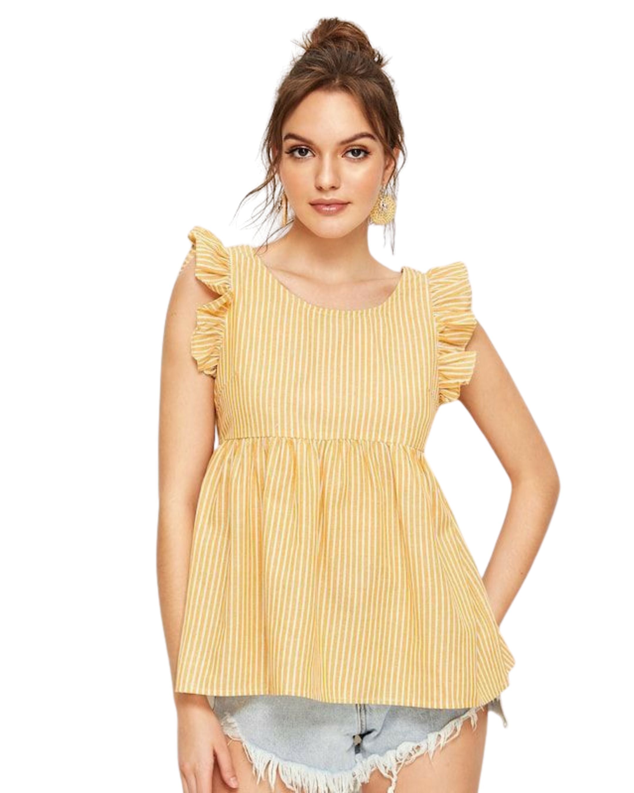 Top de rayas SHEIN