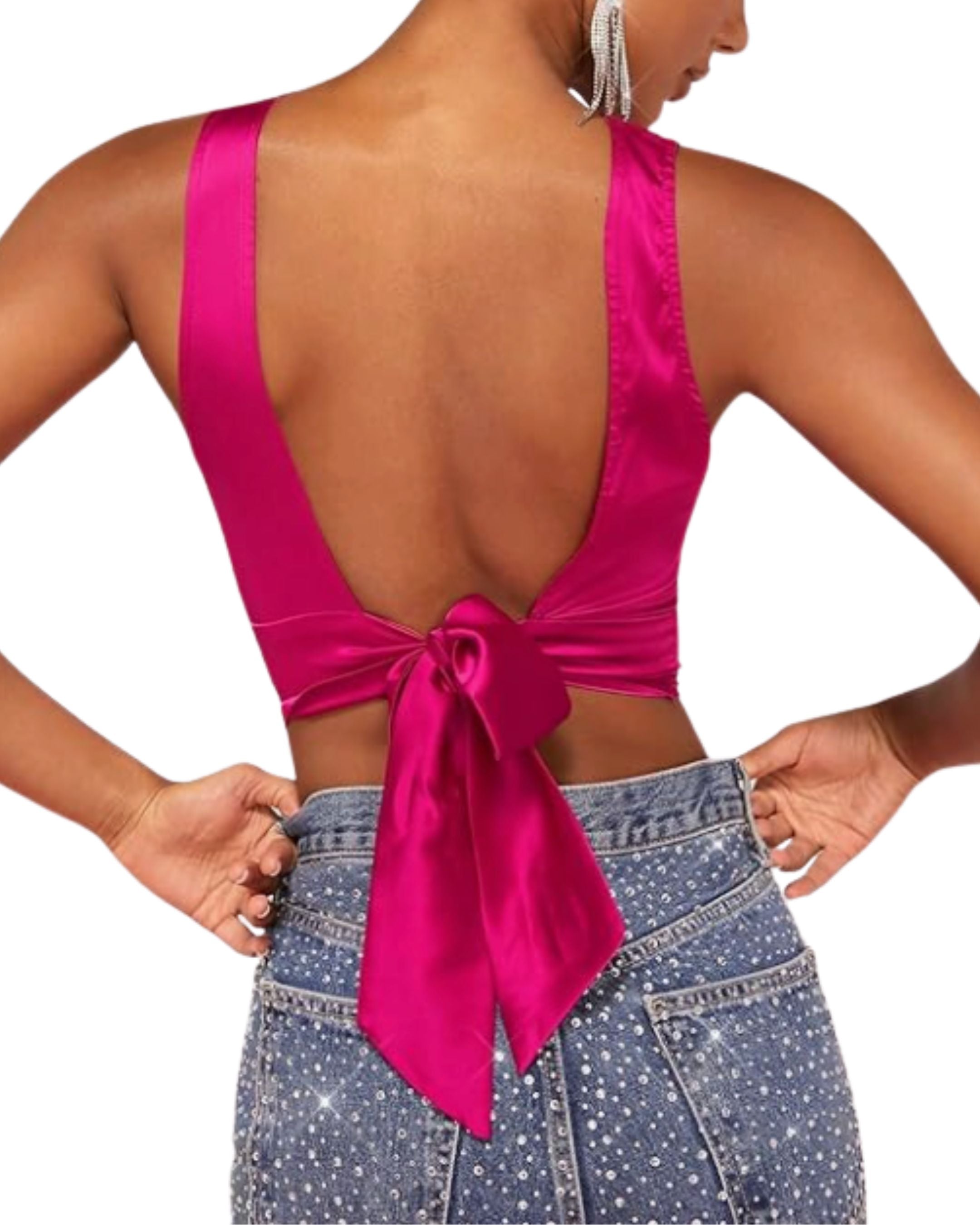 Top satinado SHEIN