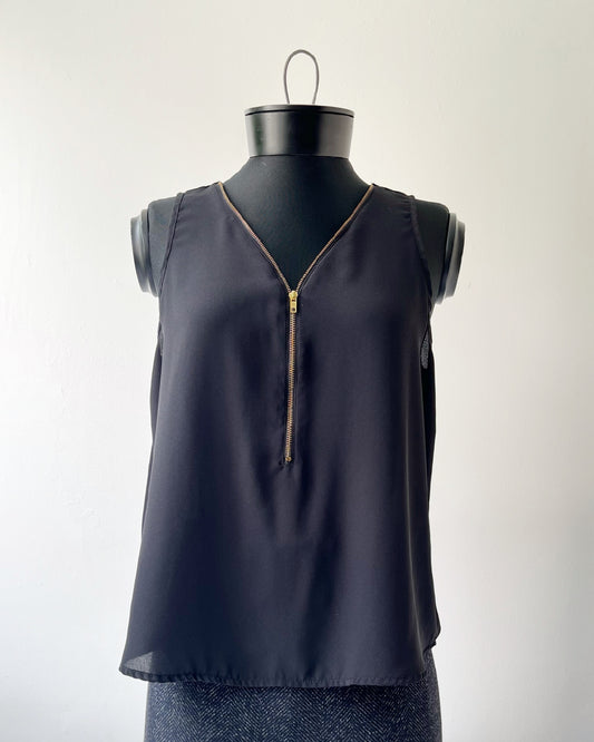 Blusa sin mangas con cierre Ambiance