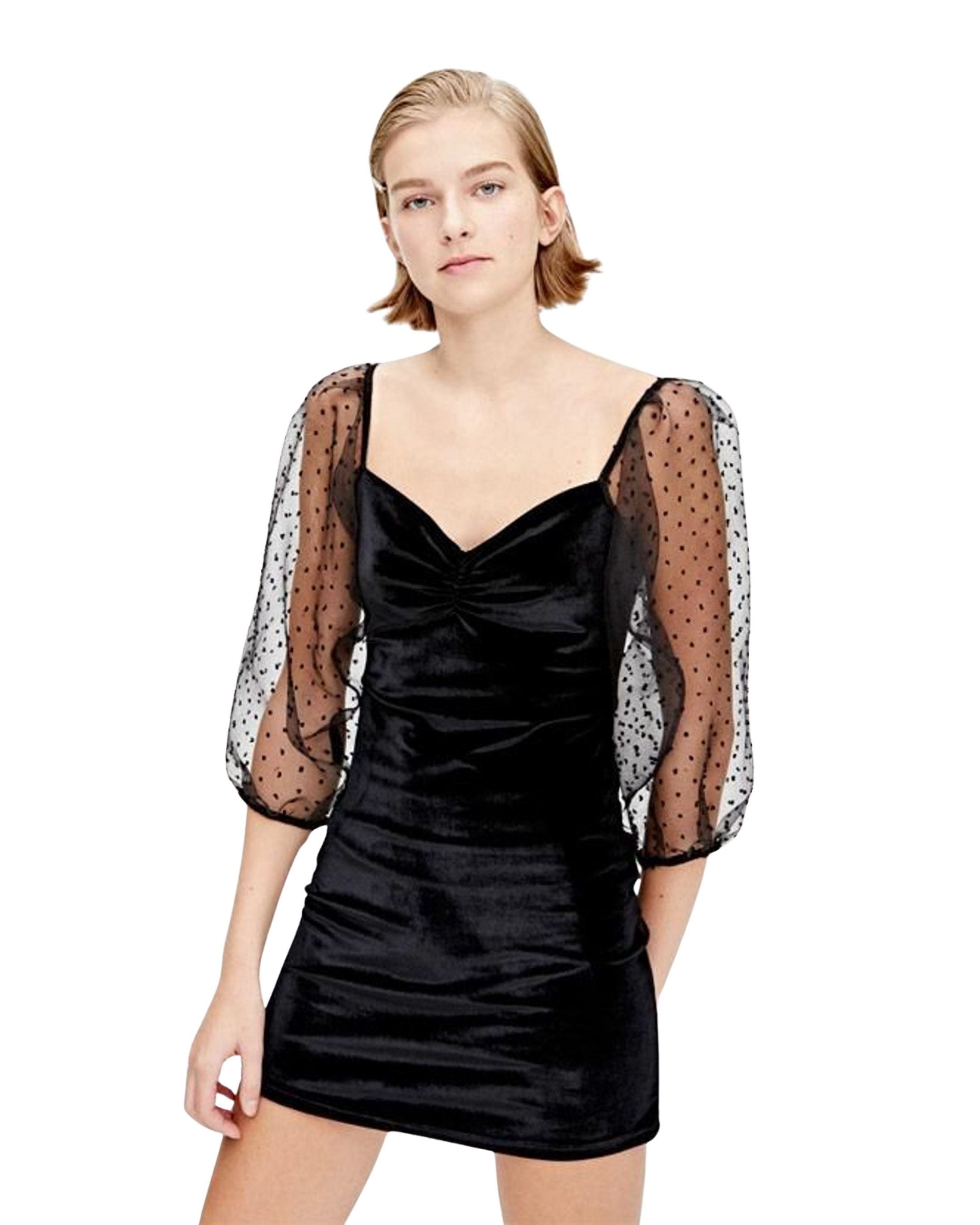 Vestido aterciopelado Pull & Bear