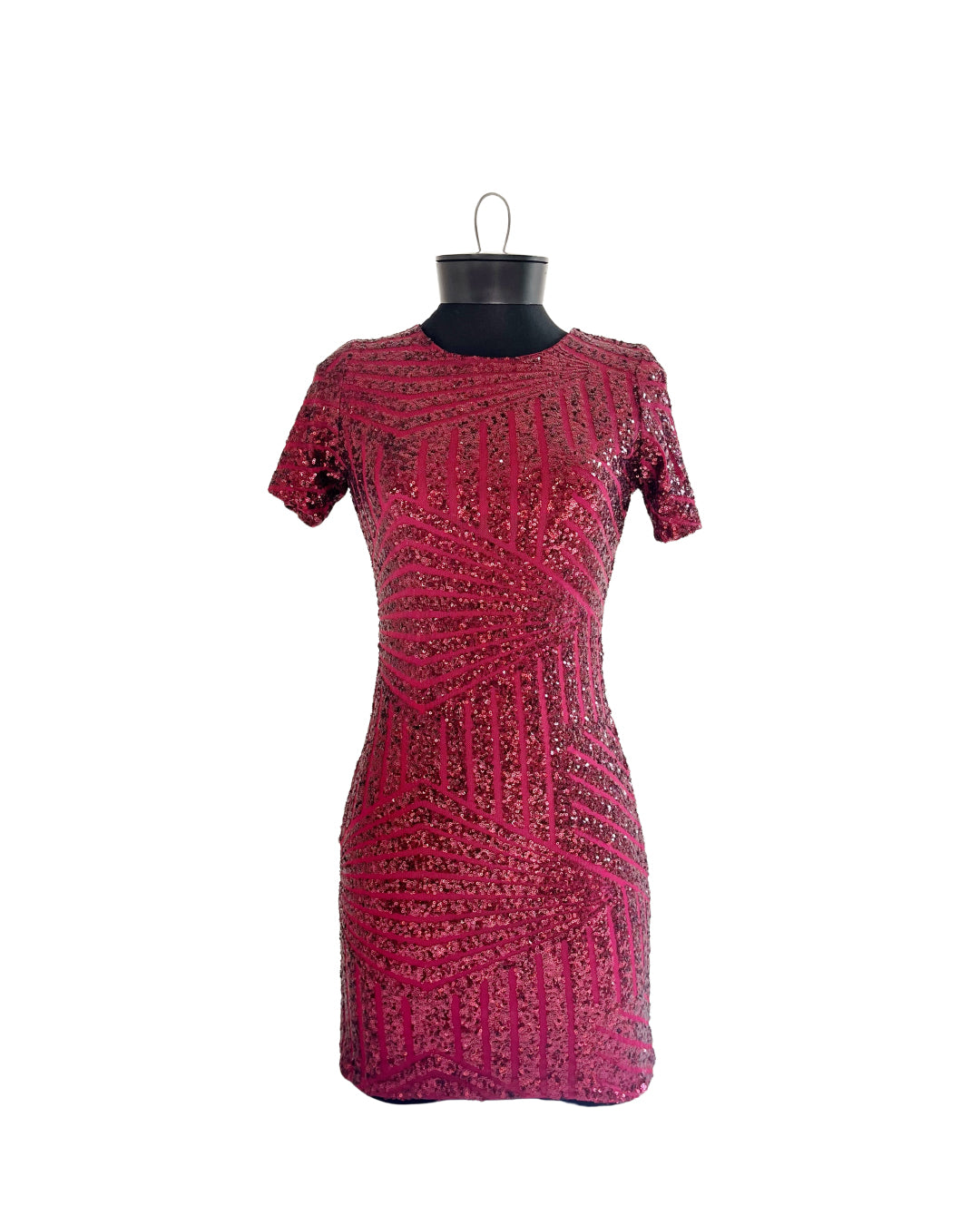 Vestido corto de lentejuelas Verty