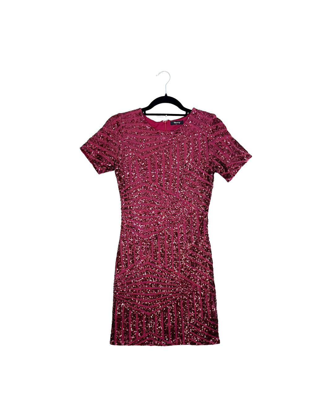 Vestido corto de lentejuelas Verty