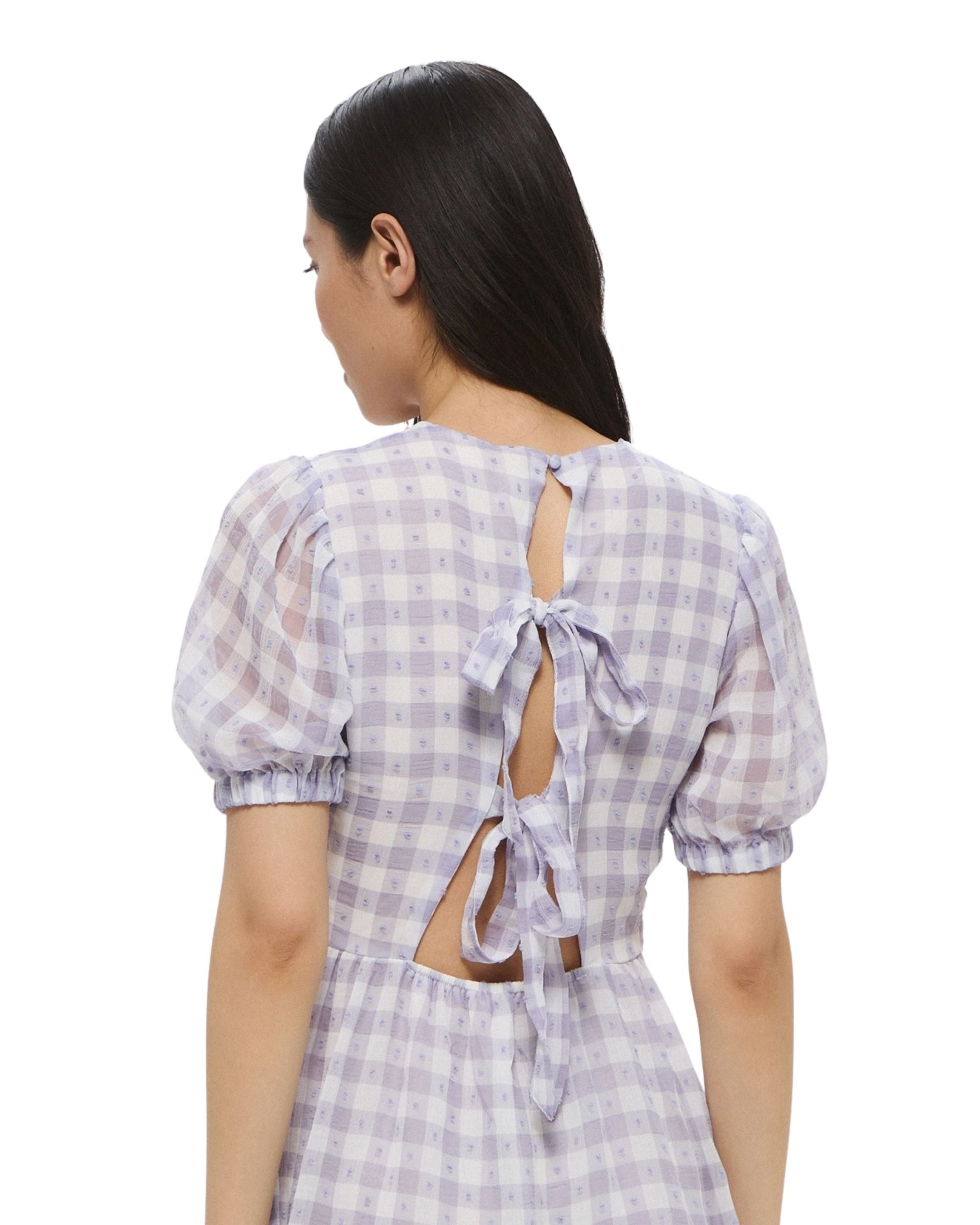 Vestido de cuadros H&M