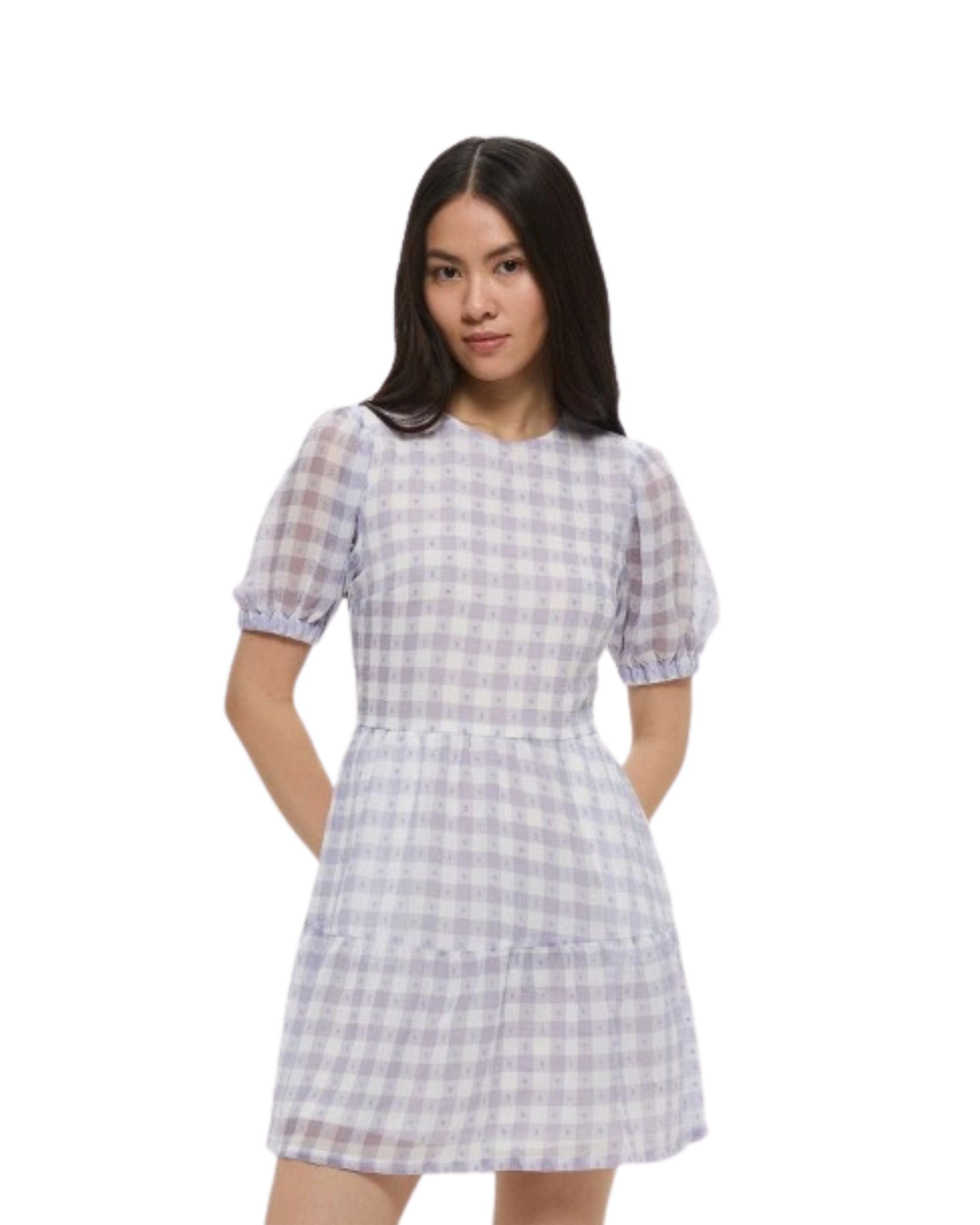 Vestido de cuadros H&M