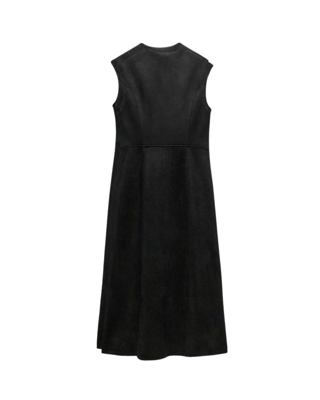 Vestido midi con cierre Zara