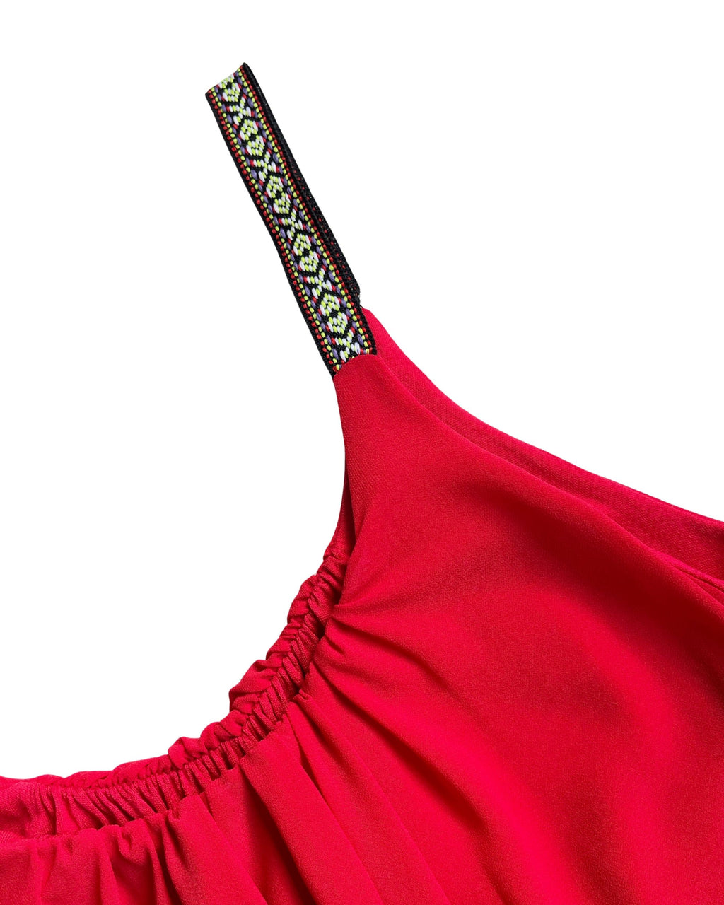 Vestido con tirantes Jacquard